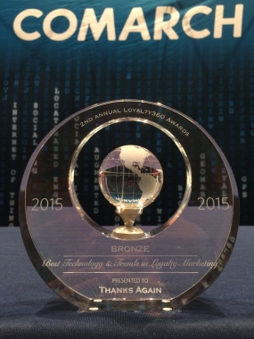 Thanks Again won a&nbsp;Loyalty360 award for Best Use of&nbsp;Technology and Trends in&nbsp;Loyalty Marketing